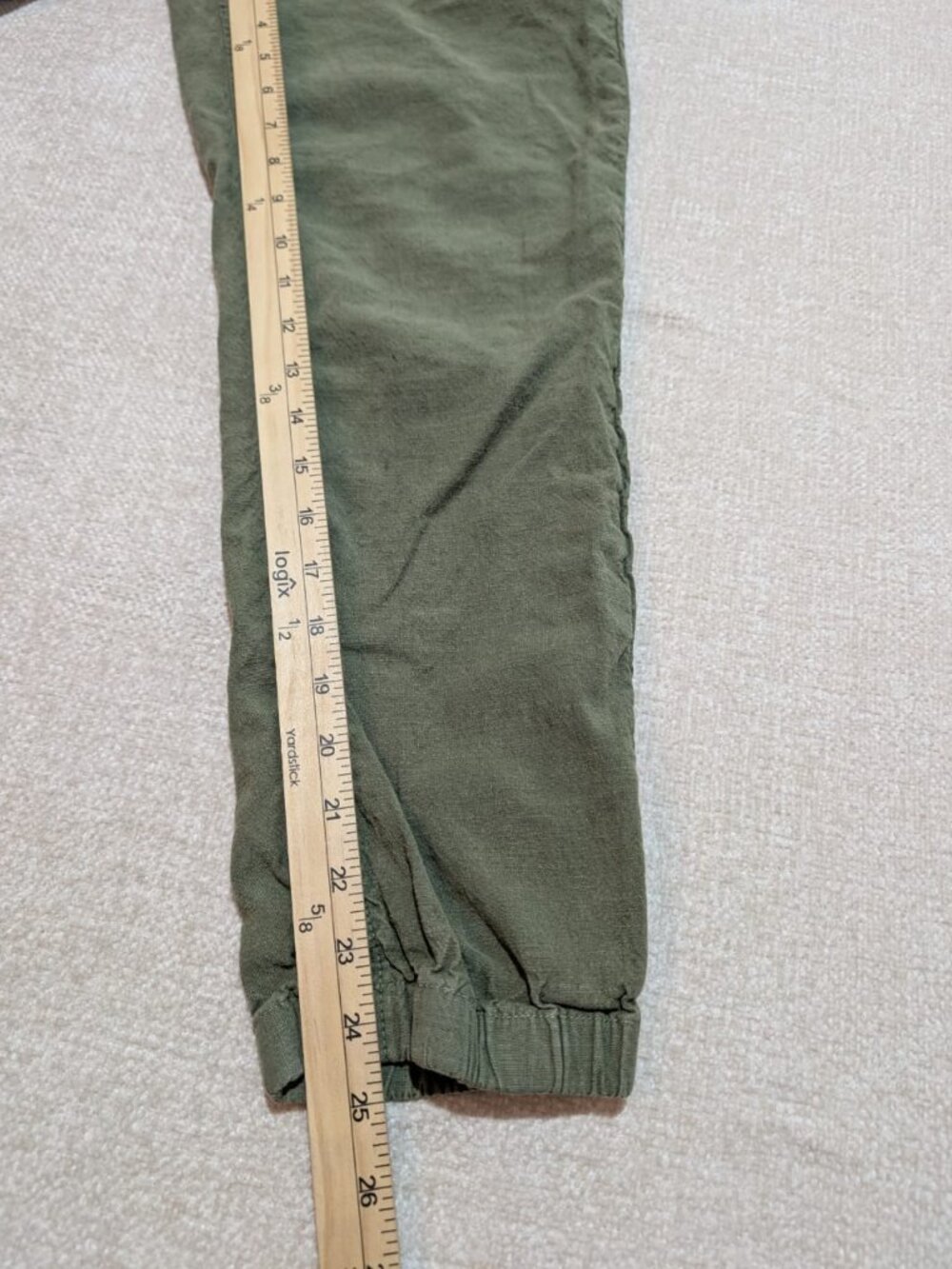 Frank & Eileen Jameson Olive Green Utility Joggers Size 8 - Picture 7 of 8
